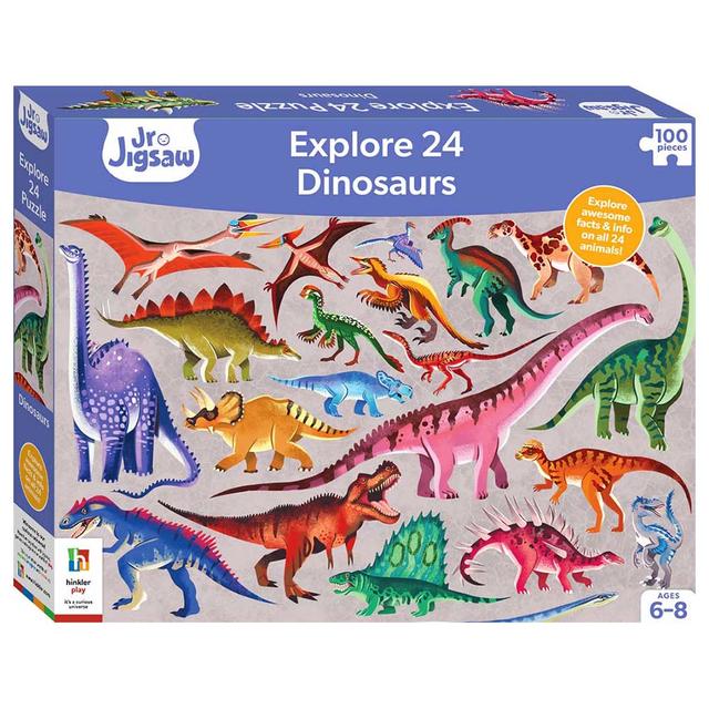 Jigsaw Dinosaurs Book - 100pcs