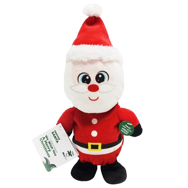 Mad Toys - Festive Santa Walk & Sing Christmas Plush Toys