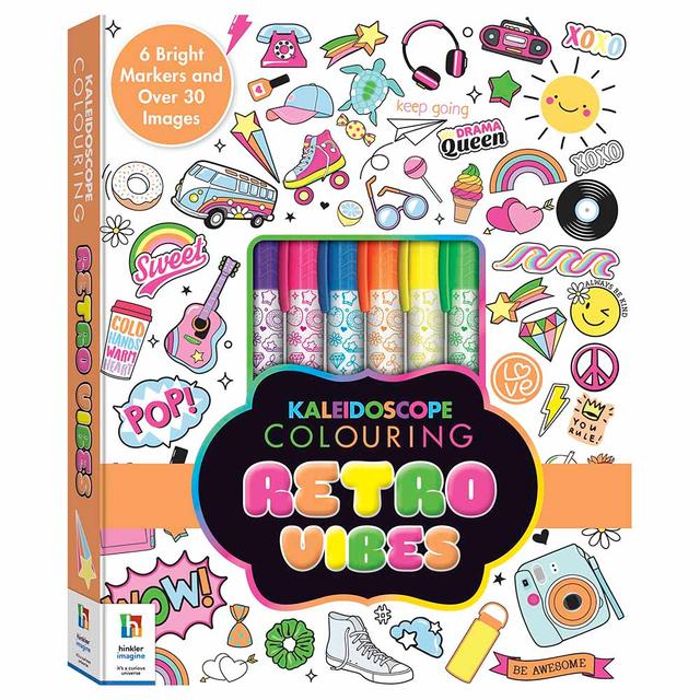 Kaleidoscope Colouring Retro Vibes Book