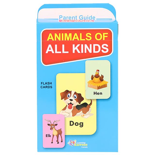 Learning Express: Kids Cards - Animals Of All Kinds