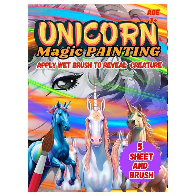 Just Kidding - Unicorn Magic Painting Book Kit For Kids