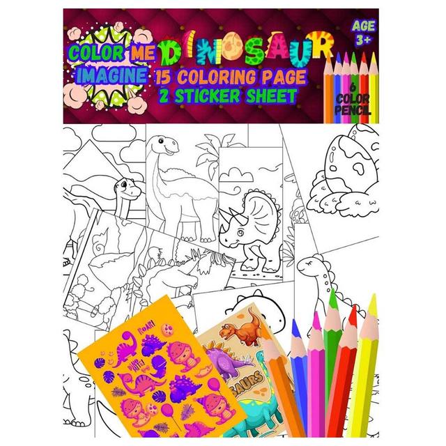 Just Kidding - Dinosaur Color Me Imagine Book For Kids