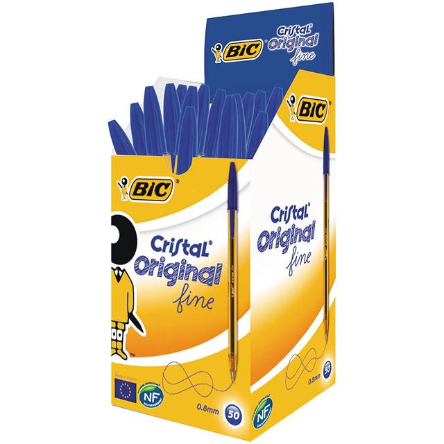 Bic - Cristal Original Ball Pen Fine Pack - Blue