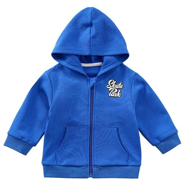 Sugar Rush - Hooded Full Sleeves Zipper Jacket - Royal Blue