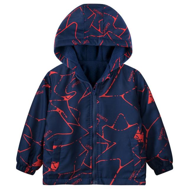 Sugar Rush - Printed Regular Hoodie Full Sleeves Jacket - Navy