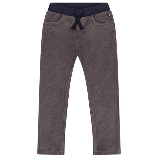 Petit Bateau - Boys Straight-Fit Medium Velour Trousers - Grey