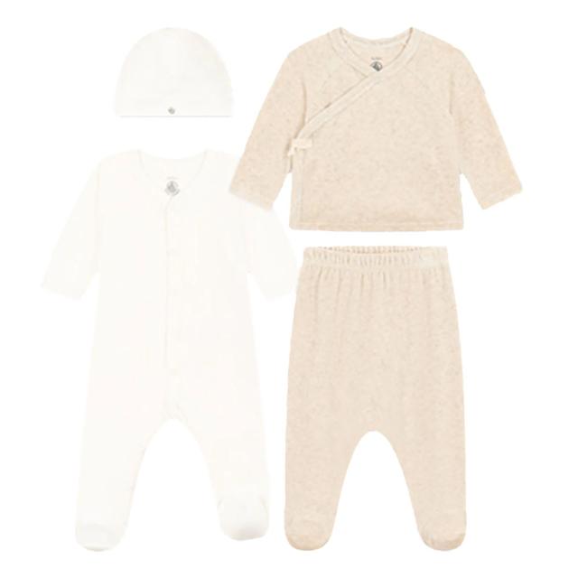 Petit Bateau - 4Pc-Set - Babies Cotton Clothing Set