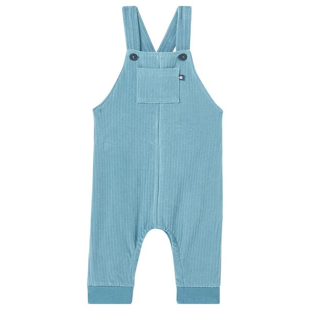 Petit Bateau - Baby's Velour Dungarees - Blue