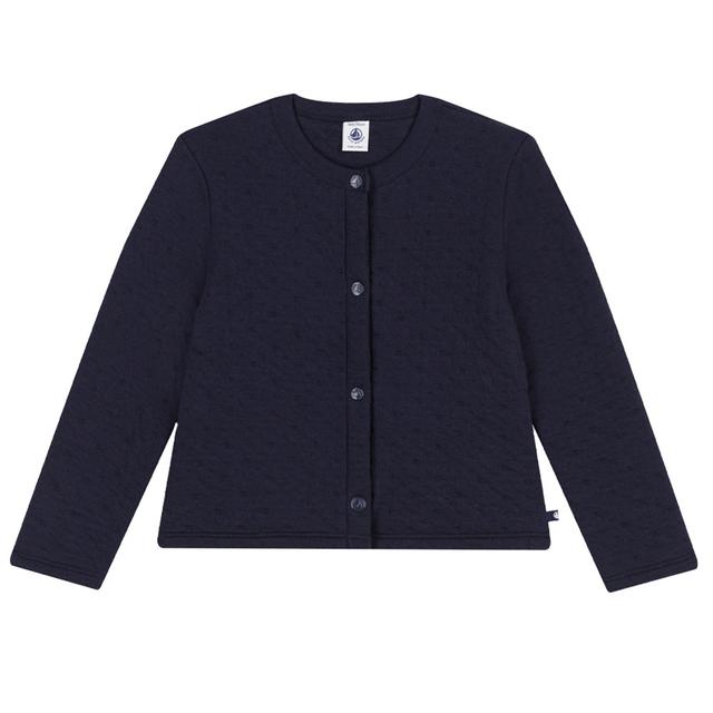 Petit Bateau - Boys Full Sleeves Knit Cardigan - Blue