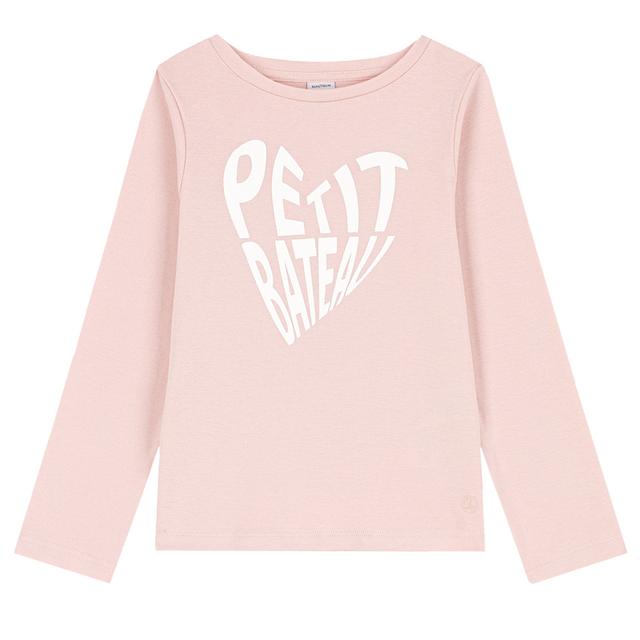 Petit Bateau - Girl's Long-Sleeves Cotton Shirt - Pink