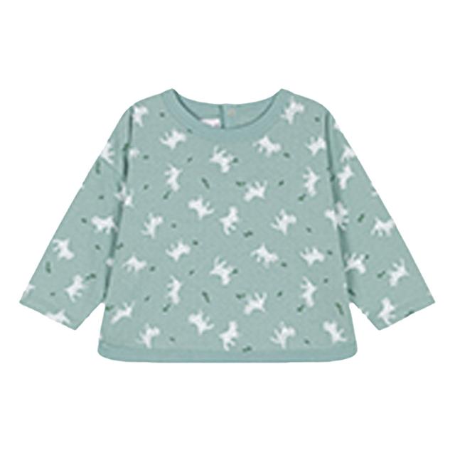 Petit Bateau - Babies Long-Sleeves Tube Knit Shirt - Blue