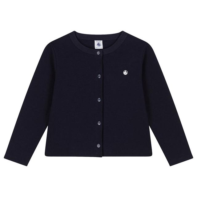 Petit Bateau - Boy's Cotton Cardigan - Blue