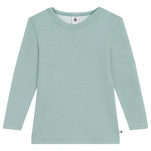 Petit Bateau - Long-Sleeves Wool And Cotton Shirt - Green