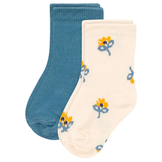 Petit Bateau - 2pc-Set - Baby's Floral Socks