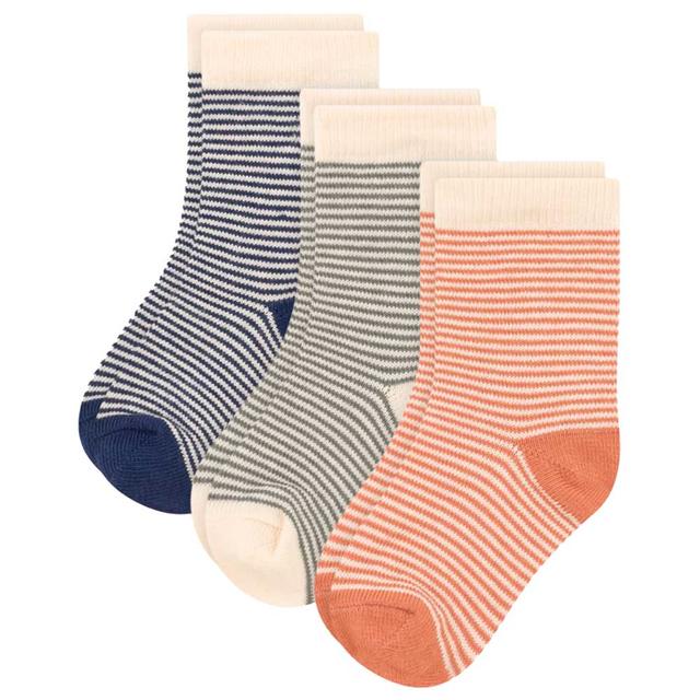 Petit Bateau - 3pc-Set - Baby's Pinstriped Socks