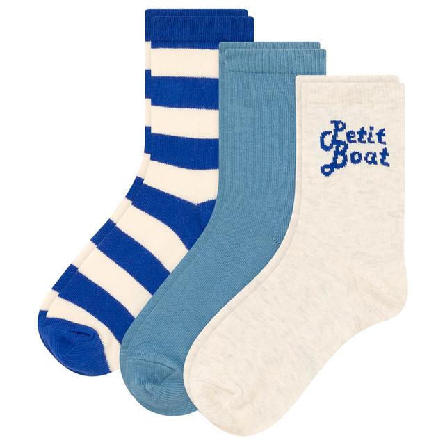 Petit Bateau - 3pc-Set - Boys Petit Boat Socks