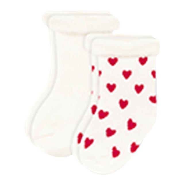 Petit Bateau - 2Pc-Set - Babies Knit Socks - White