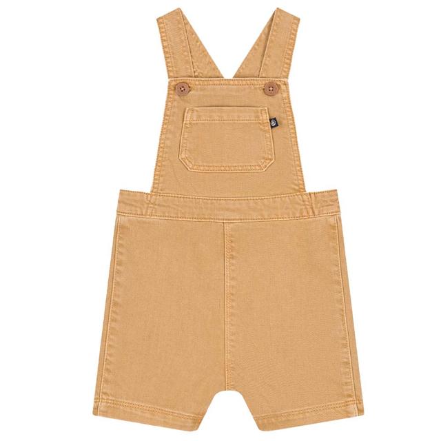 Petit Bateau - Baby's Colourful Denim Short Dungaree - Beige