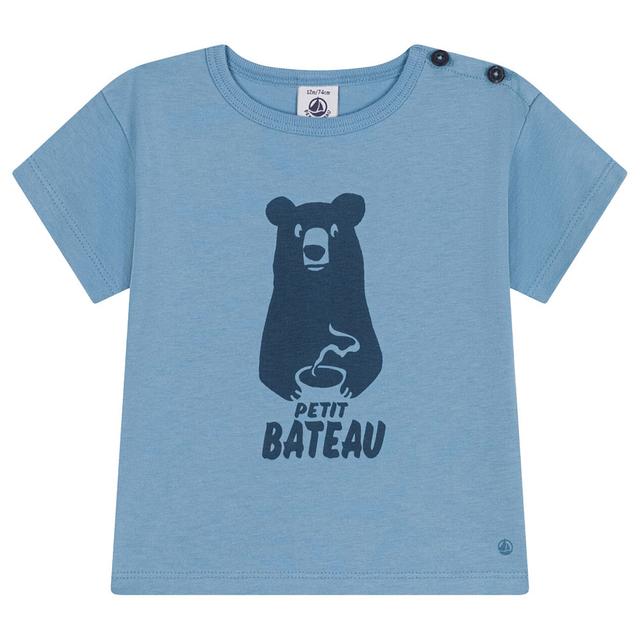 Petit Bateau - Babies' Short-Sleeves Jersey T-Shirt - Blue