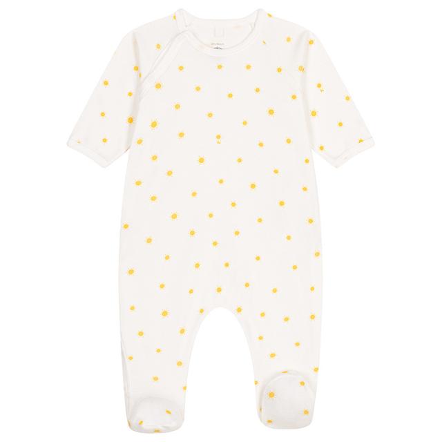 Petit Bateau - Baby's Cotton Sleepsuit - White