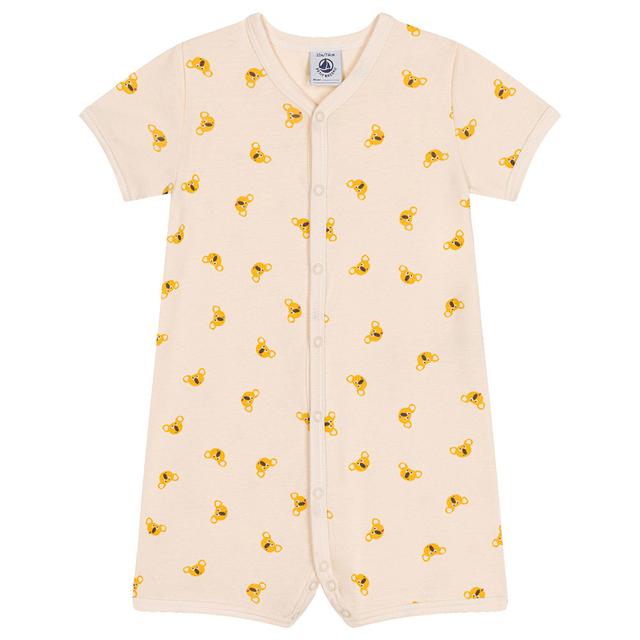 Petit Bateau - Baby's Koala Print Cotton Playsuit - Beige