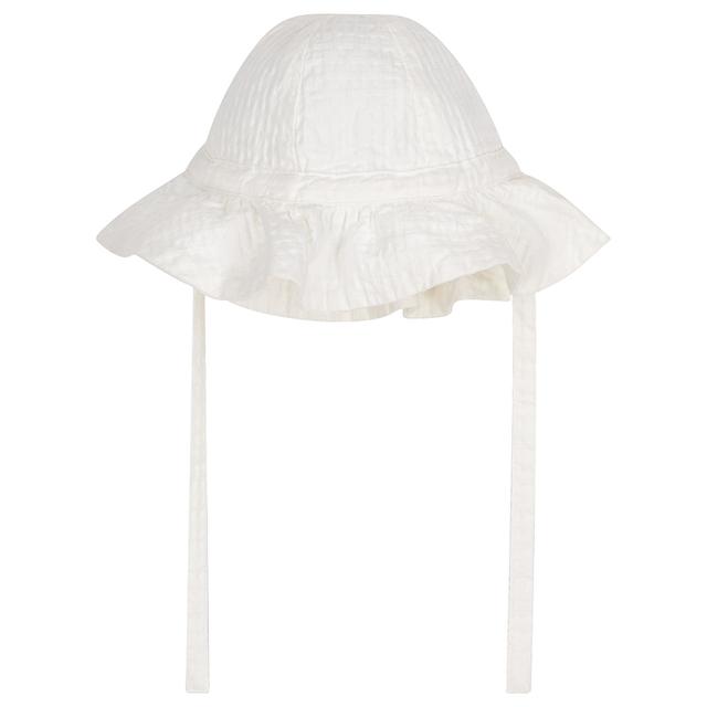 Petit Bateau - Baby Girl's Textured Floppy Hat - White