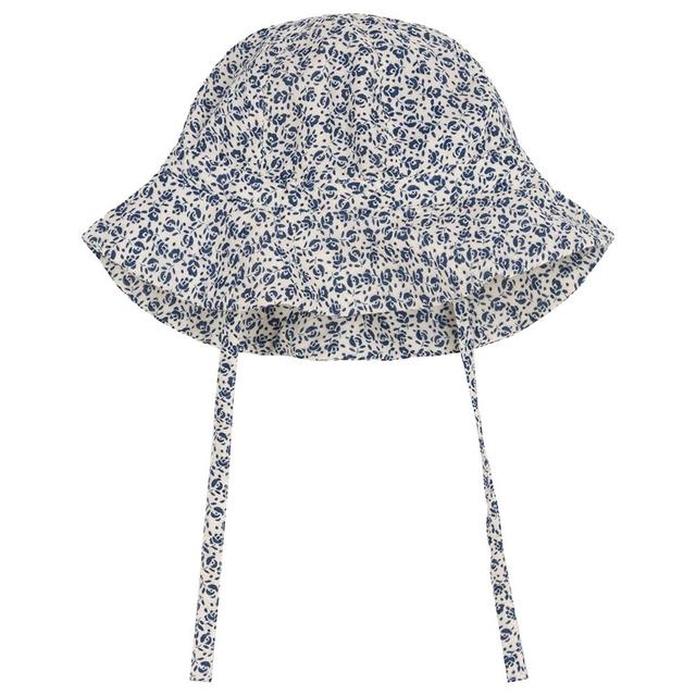 Petit Bateau - Baby's Floral Cotton Gauze Sun Hat - White