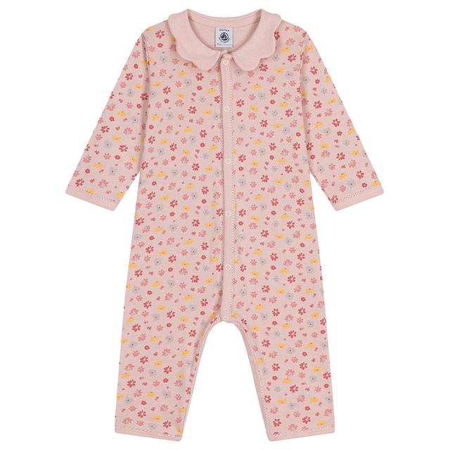 Petit Bateau - Baby's Footless Floral Cotton Sleepsuit - Pink