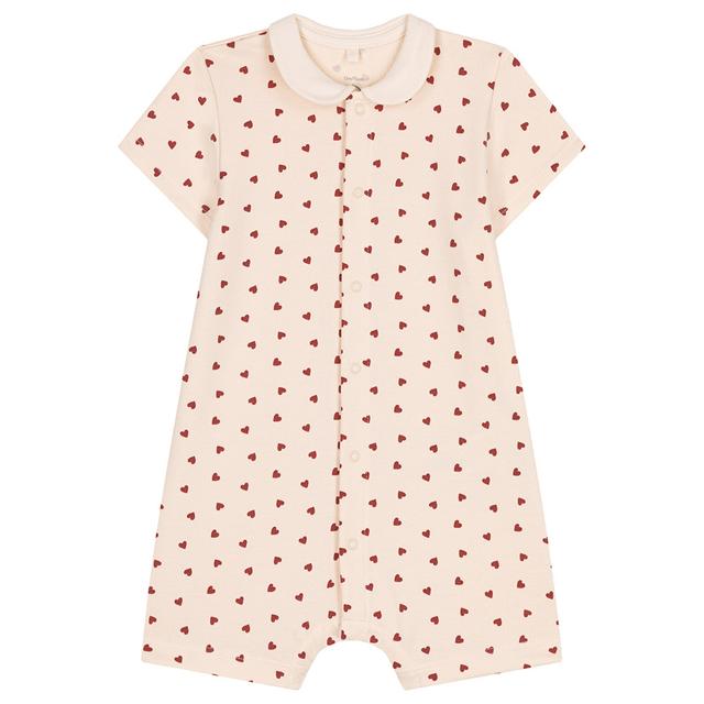 Petit Bateau - Babies' Lightweight Printed Fleece Playsuit