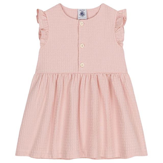 Petit Bateau - Baby's Sleeveless Textured Cotton Dress - Pink