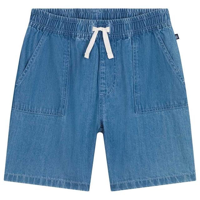 Petit Bateau - Boy's Light Denim Shorts - Blue