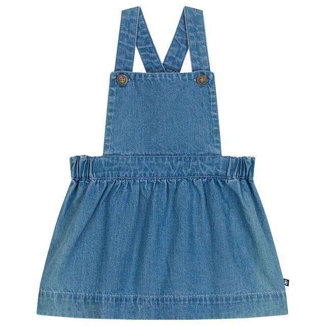 Petit Bateau - Baby's Sleeveless Light Denim Dress - Blue