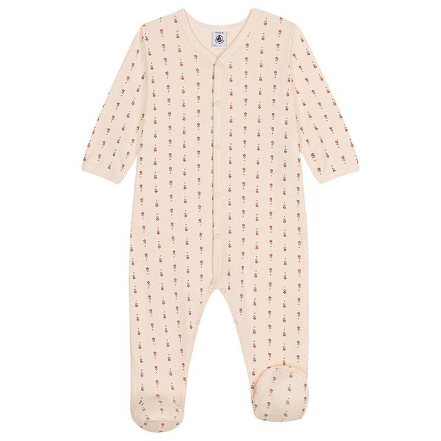 Petit Bateau - Babies' Floral Print Cotton Pyjama Set