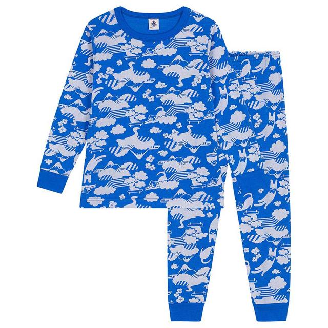 Petit Bateau - Children's Printed Cotton Pyjama Set