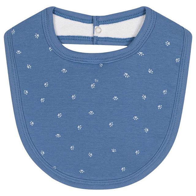 Petit Bateau - Cotton Baby Bib - Blue