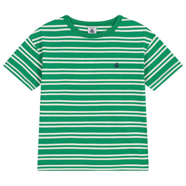 Petit Bateau - Boy's Stripy Jersey T-Shirt - Green