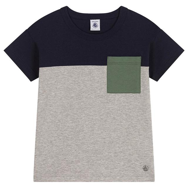 Petit Bateau - Boy's Jersey T-Shirt - Blue/Grey