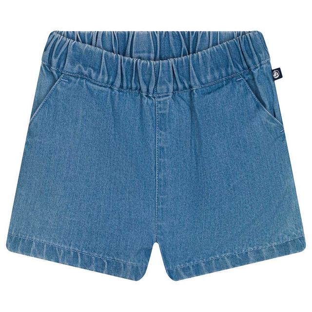 Petit Bateau - Baby's Light Denim Shorts - Blue