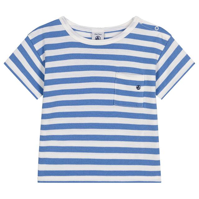 Petit Bateau - Baby's Short-Sleeves Jersey T-Shirt - Blue/White