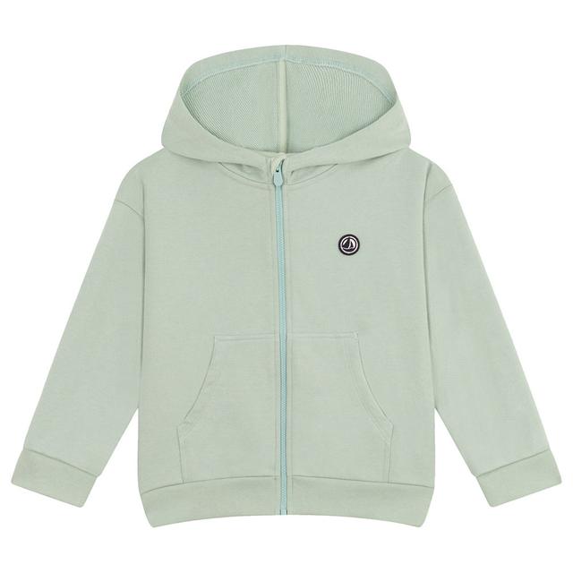 Petit Bateau - Boy's Fleece Zip-Up Hoodie - Green