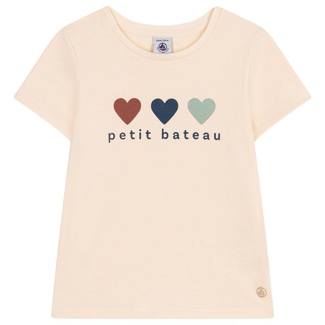 Petit Bateau - Girl's Lightweight Jersey T-Shirt - Beige