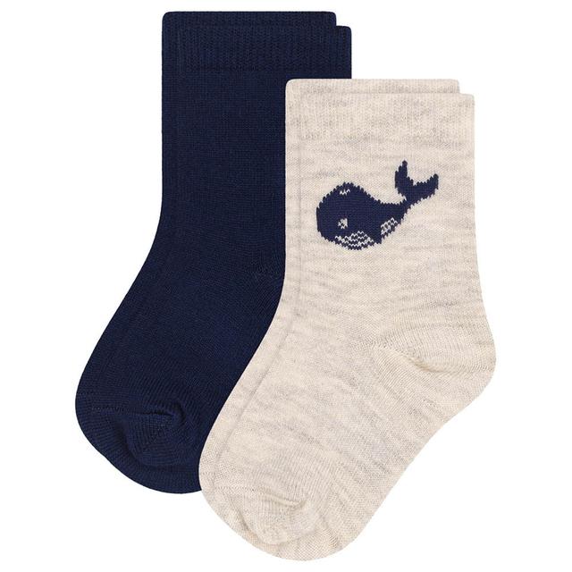 Petit Bateau - 2pc-Set - Baby's Whale Cotton Socks