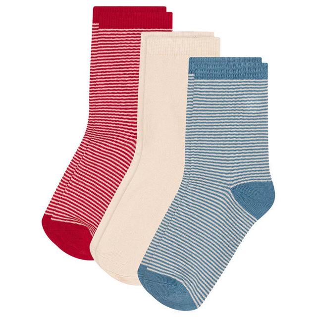 Petit Bateau - 3pc-Set - Boy's Stripy Cotton Socks