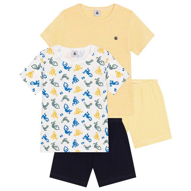 Petit Bateau - 4pc-Set - Boy's Short Cotton Pyjama Set