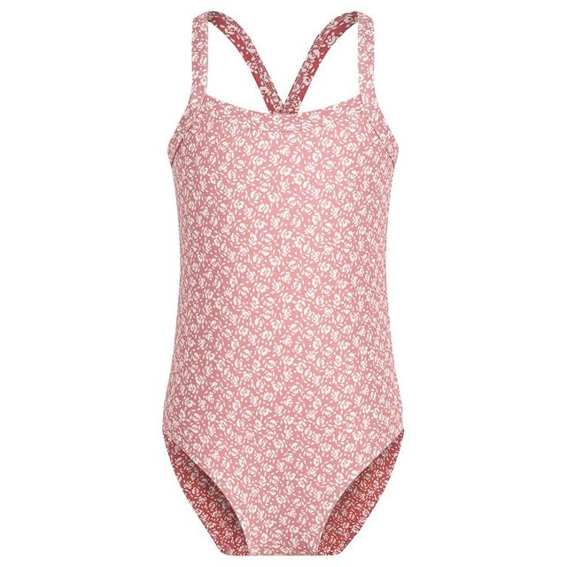 Petit Bateau - Girl's Floral Print Swimsuit - Pink/White