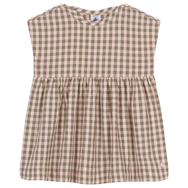 Petit Bateau - Baby's Short Sleeves Seersucker Dress