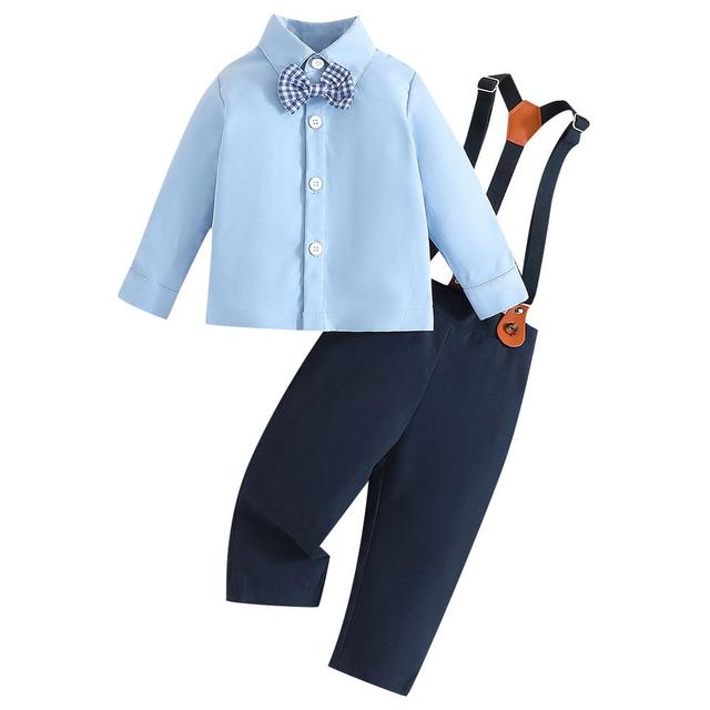 Sugar Rush - 2pc-Set - Solid Full Sleeves Shirt & Pants - Blue