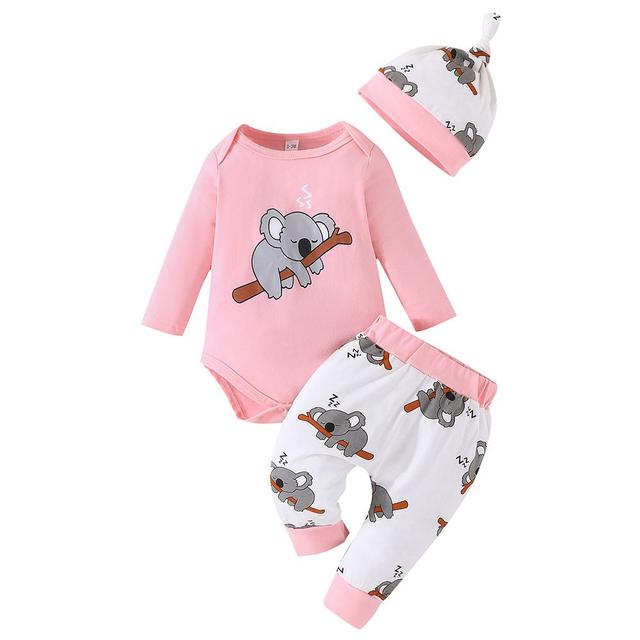 Sugar Rush - 2pc-Set - Printed Bodysuit & Joggers - Pink