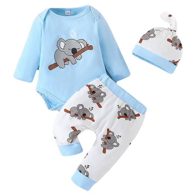 Sugar Rush - 2pc-Set - Printed Bodysuit & Joggers - Blue