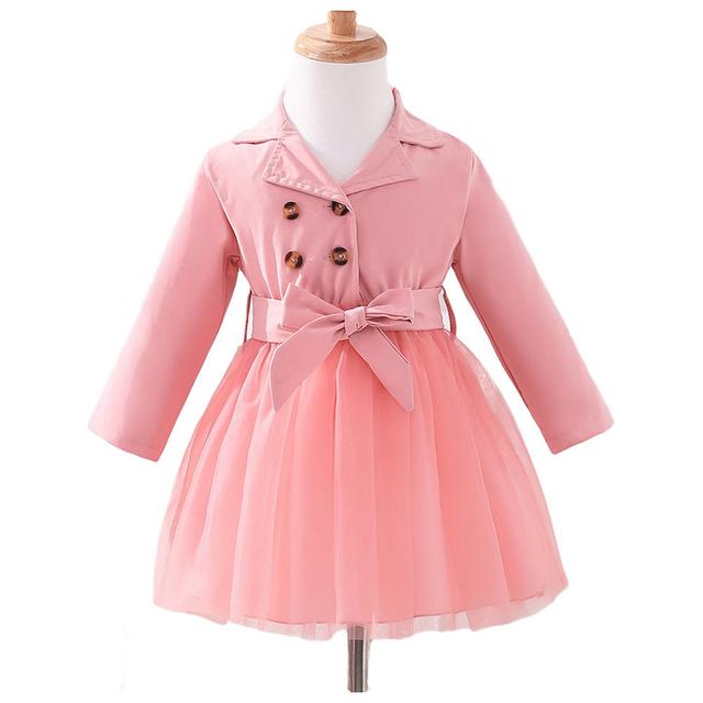 Sugar Rush - Solid Regular V-Neck Full Sleeves Dress - Pink